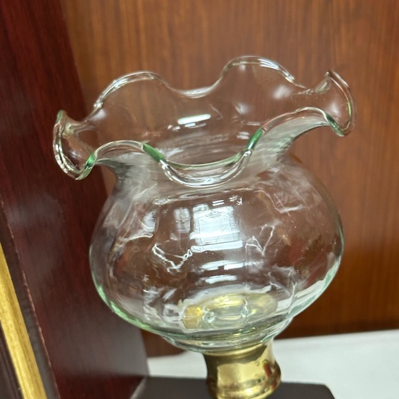 Vintage Home Interiors Fluted style Clear Glass Pegs Cups for candleholders - Picture 4 of 11